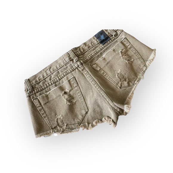 VHTF: One Teaspoon ☻︎ OG Original Trash Whores ☻︎ Denim Destroyed Cut Off Shorts - Picture 11 of 16